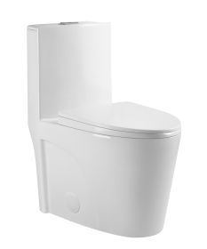 One-Piece Toilet (Color: as Pic)