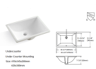 Montary bathroom vanity top stone carrara white new style tops with rectangle undermount ceramic sink and back splash