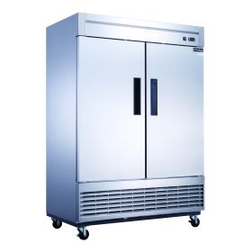 40.7 cu.ft. Commercial Upright Reach-in Refrigerator with 2 doors made by Stainless Steel (Color: Silver, Capacity: 40.7 Cu.Ft.)