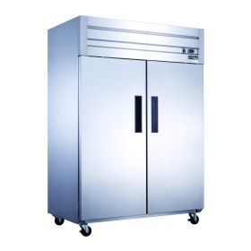 D55AF Commercial Upright Reach-in Refrigerator made by stainless steel (Voltage/Frequency: 110V/60Hz, Material: Stainless Steel)