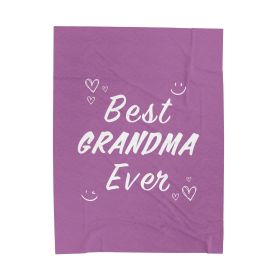 Best Grandma Ever Blanket Plush Throw (size: 30" x 40")