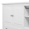 36" Bathroom Vanity Base Only;  Solid Wood Frame and MDF Boards