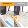 Bath Tub Mat Non-Slip Shower Mat BPA-Free Massage Anti-Bacterial with Suction Cups Washable