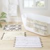 Geo Diamond Yarn Dyed Cotton Tufted Bath Rug