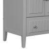 36" Bathroom Vanity Base Only;  Solid Wood Frame and MDF Boards