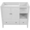 36" Bathroom Vanity Base Only;  Solid Wood Frame and MDF Boards