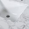 Montary bathroom vanity top stone carrara white new style tops with rectangle undermount ceramic sink and back splash