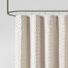 Woven Clipped Solid Shower Curtain