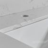 Montary bathroom vanity top stone carrara white new style tops with rectangle undermount ceramic sink and back splash